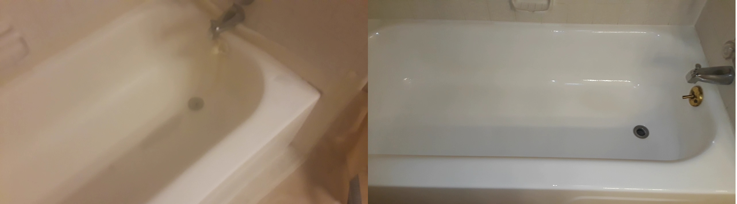 Dallas Bathtub Services before and after photo in Highland Park, TX.